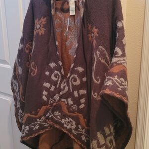 Bohemian Patterned Poncho